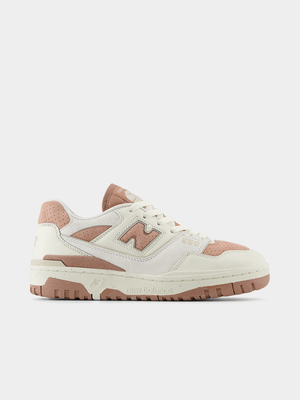 New Balance Women's 550 Sea-Salt/Rose Sneaker