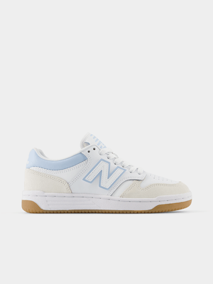 New Balance Junior 480 v1 White/Blue Sneaker