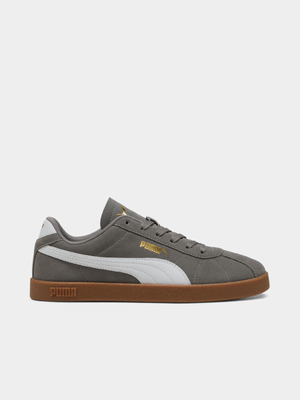Puma Mens Clubs II Grey/White/Gum Sneakers