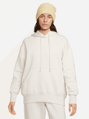Nike Women's Nsw Phoenix Fleece Ecru Oversized Hoodie