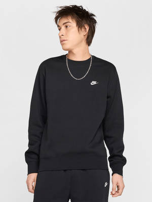 Nike Men's Club Black Sweat Top
