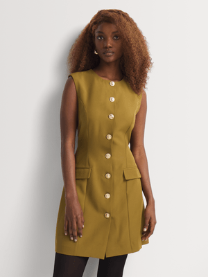 Button Through Shift Dress