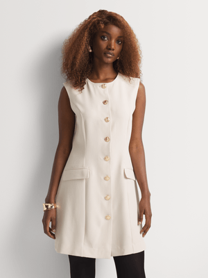 Button Through Shift Dress