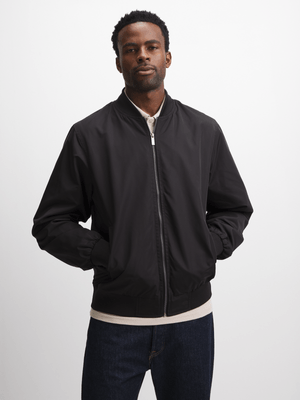 Exact Men's Black Bomber Jacket