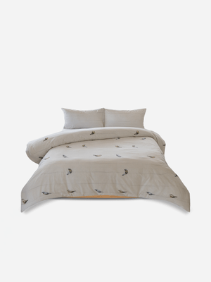 Volpes Aviary 144tc Nude Duvet Cover Set