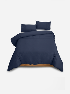 Volpes Astoria Egyptian Cotton 300tc Midnight Blue Duvet Cover Set