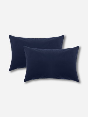 Volpes Egyptian Cotton 300tc Midnight Blue Pillowcase Pair
