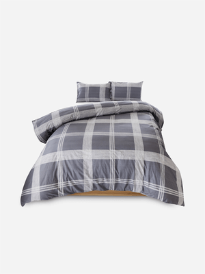Volpes Oslo 300tc Charcoal Duvet Cover Set