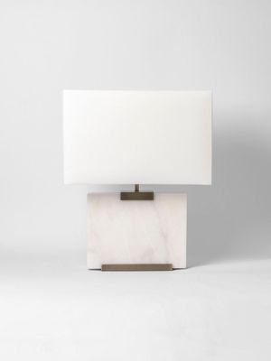 Marble Slab Lamp with Rechargeable Bulb