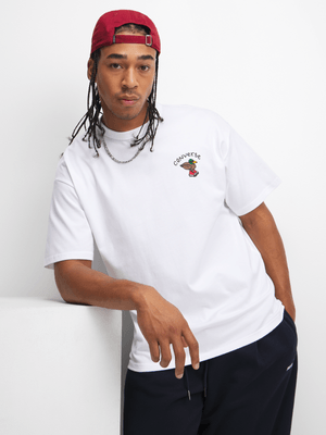 Converse Men's Swimming Pool Graphic White T-Shirt