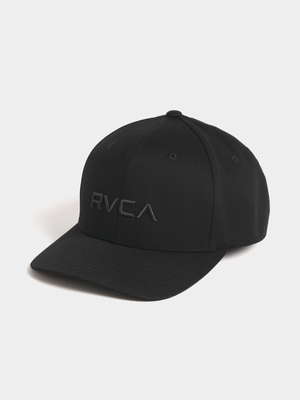 Men's RVCA Black Flex Fit Cap