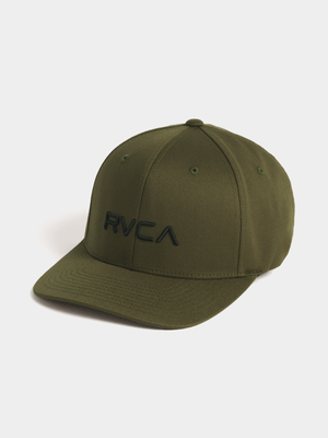Men's RVCA Brown Flex Fit Cap