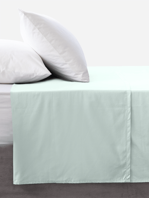 Volpes Egyptian Cotton 300tc Duck Egg Flat Sheet