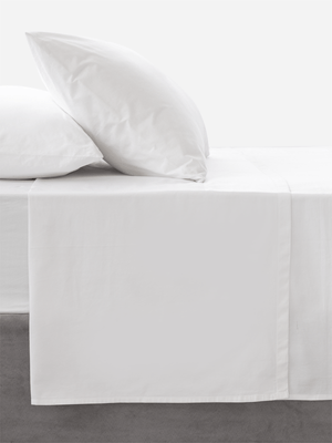 Volpes Egyptian Cotton 300tc White Flat Sheet