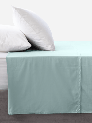 Volpes Cotton 200tc Duck Egg Flat Sheet
