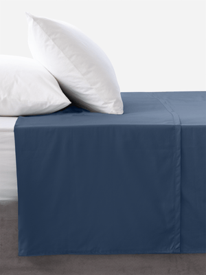 Volpes Cotton 200tc Midnight Blue Flat Sheet