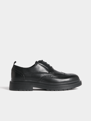 Men's Markham Chunky Brogue Black Shoes