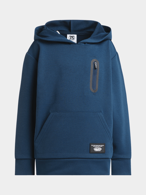 TS Boys Kangeroon Pocket Petrol Hoodie