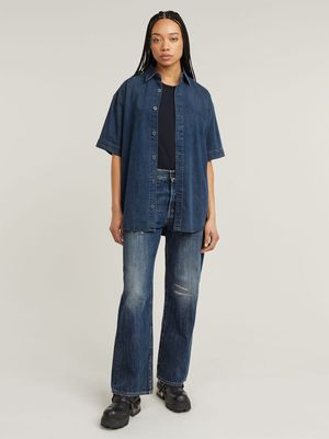 G-Star Women's Front Seam Osaka Blue Top