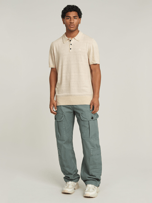 G-Star Men's Knitted White Polo