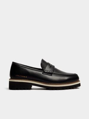 Men's Jonathan D Penny C Moc Black Loafer