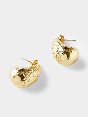 Women's Cotton On Gold Mid Charm Earring