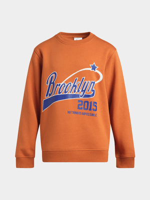 Boys Printed Graphic Sweat Top