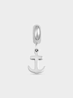 Tempo Jewellery Silver Plated Stainless Steel Anchor Charm