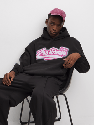 The FIX Men's Black Zee Nxumalo Rose Hoodie