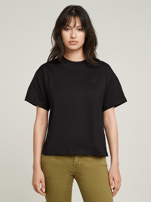 G-Star Women's Side Buttons Relaxed Dark Black Top