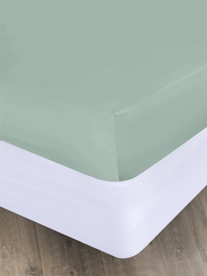 Volpes Egyptian Cotton 800tc Duck Egg Fitted Sheet