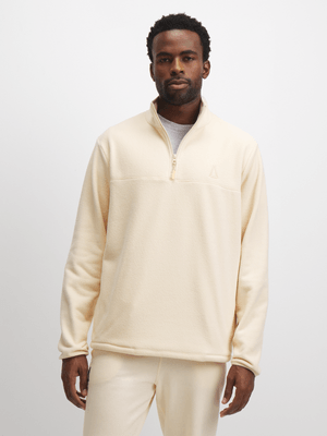 Mens APX Natural 1/4 Zip Polar Fleece