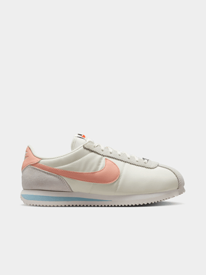 Nike Women's Cortez SE Sail/Peach/Blue Sneaker