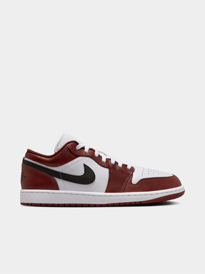 Jordan Men's 1 Low SE White/Brown Sneaker