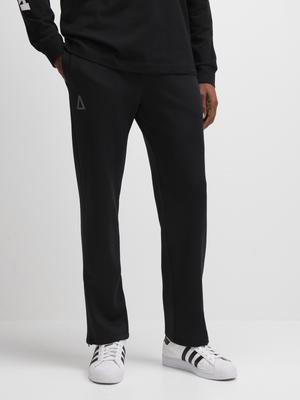Mens APX Tricot Zip detail  Black Pants
