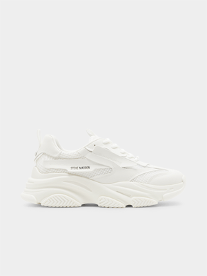 Men's Steve Madden White Possess Sneakers