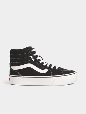 Vans Womans Filmore Platform Black/White Sneakers