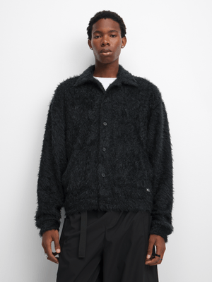 The FIX Men's Black Fluffy Shirt