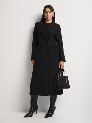 Luella Wool Blend Slim Fit Longer Length Coat