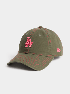New Era Unisex 9TWENTY Los Angeles Dodgers Contrast Stitches Green Cap