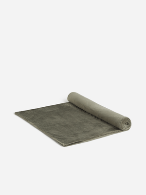 Jet Home Olive Green Flannel Blanket 180x200cm