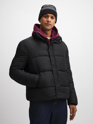 Jet Men's Black Puffer Jacket
