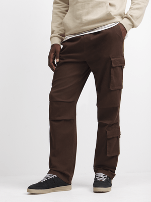 Jet Men's Brown Cargo Pants