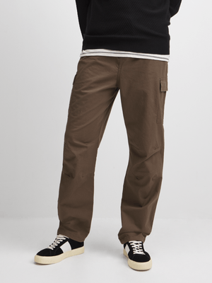 Jet Men's Khaki Straight Leg Cargo Pants