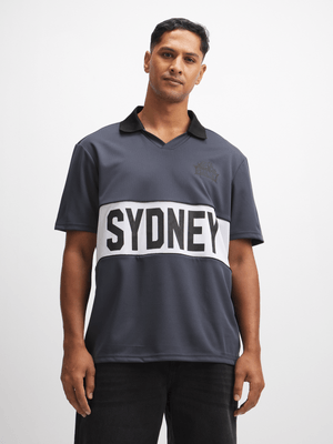 Jet Men's Charcoal Sydney Stadium Golf Shirt