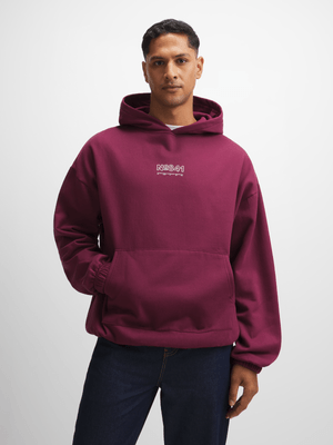 Jet Men's Burgundy Embossed Active Top
