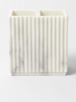 Toothbrush Holder Fluted Marble Look