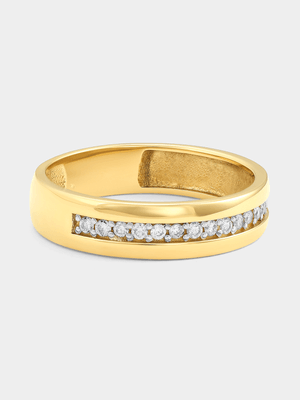 Yellow Gold 0.35ct Lab Grown Diamond Channel Ring
