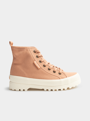Women's Superga 2341 COTU Alpina Orange/White Boot