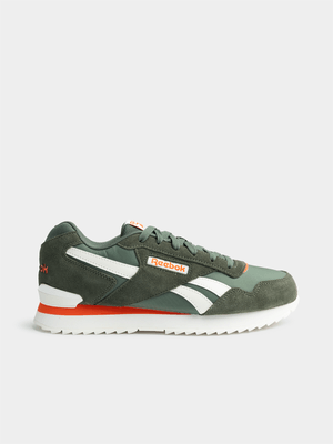 Mens Reebok Glide Ripple Clip Green/Orange Sneaker